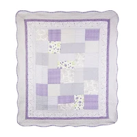 Donna Sharp Lavender Rose Washable Extra Weight Throw