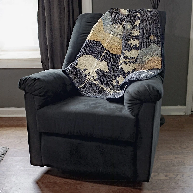 Donna Sharp Moonlit Bear Washable Extra Weight Throw