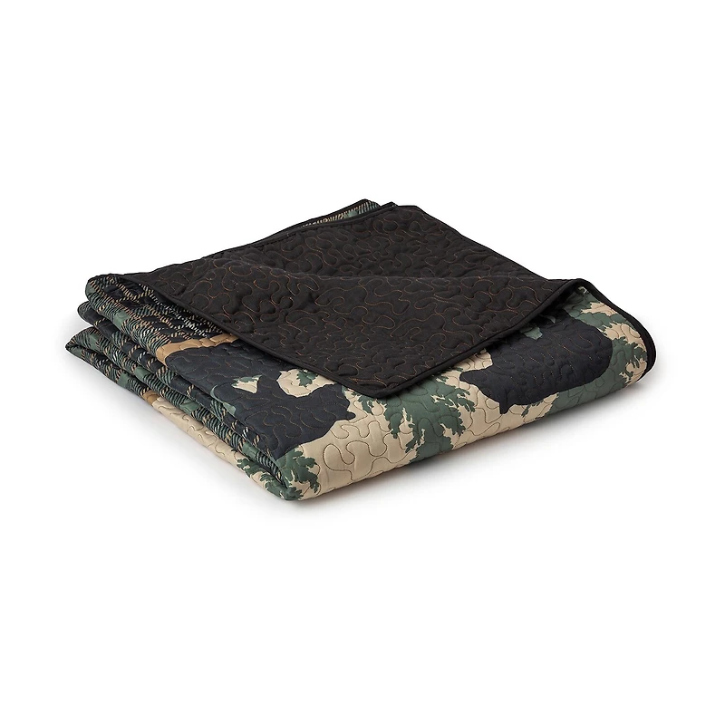Donna Sharp Bear Walk Plaid Washable Reversible Midweight Throw