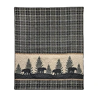 Donna Sharp Bear Walk Plaid Washable Reversible Midweight Throw