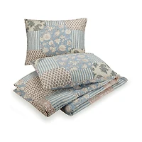 Mary Jane's Home Provencal Rose 3-pc. Embroidered Quilt Set