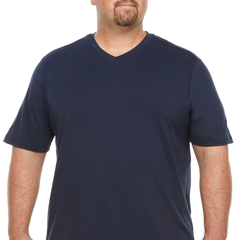 Stylus Mens V Neck Short Sleeve Big and Tall T-Shirt