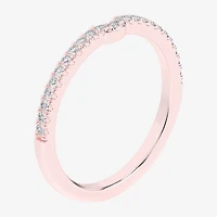 (G-H / Si1-Si2) Womens 1/6 CT. T.W. Lab Grown White Diamond 14K Gold Wedding Band