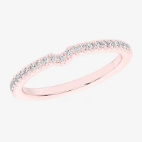 (G-H / Si1-Si2) Womens 1/6 CT. T.W. Lab Grown White Diamond 14K Gold Wedding Band