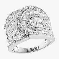 Effy Final Call Womens Natural White Diamond 14K Gold Band