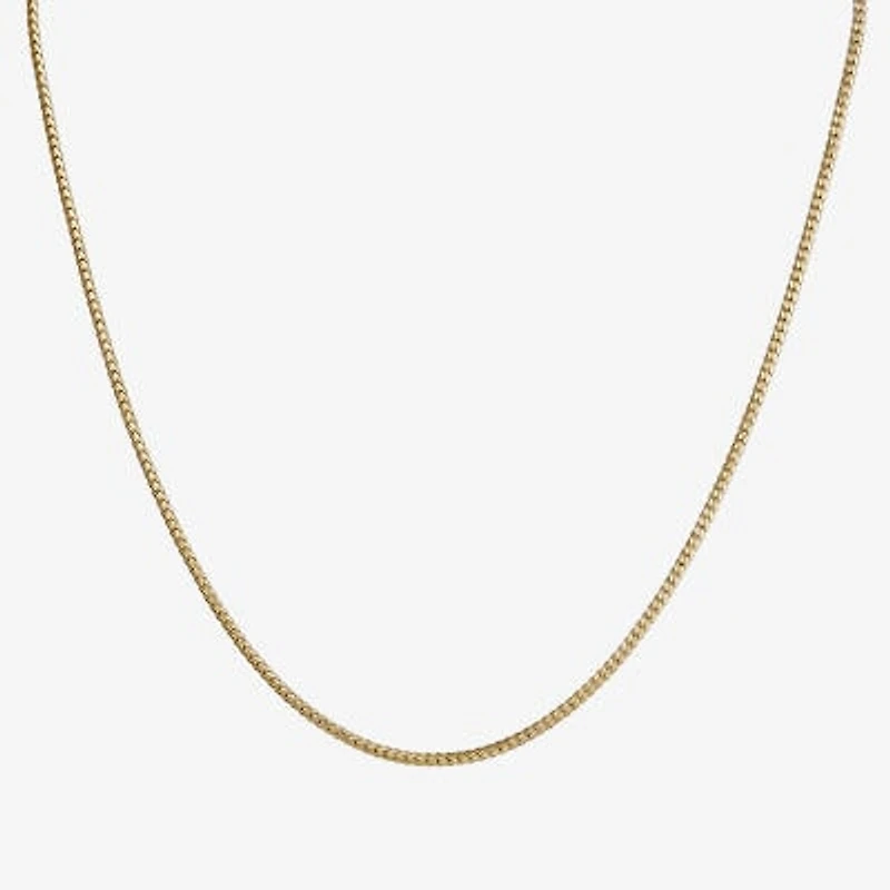 Made in Italy Unisex Adult 14K Gold Inch Curb Chain Necklace