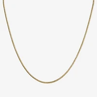 Made in Italy Unisex Adult 14K Gold Inch Curb Chain Necklace
