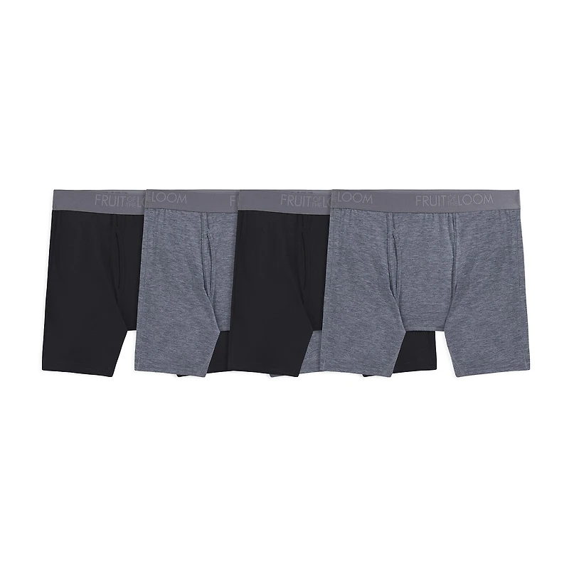 Fruit of the Loom 360 Stretch Coolsoft Mens 4 Pack Boxer Briefs Stc4bb1j