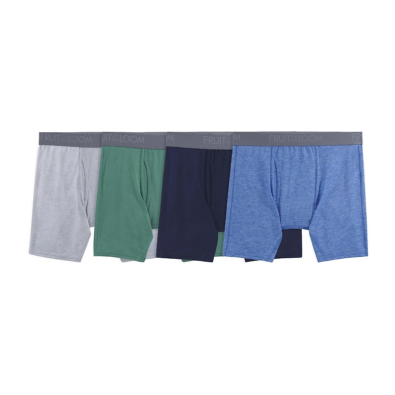 Fruit of the Loom 360 Stretch Coolsoft Mens 4 Pack Boxer Briefs Stc4bb2j