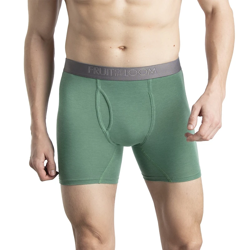 Fruit of the Loom 360 Stretch Coolsoft Mens 4 Pack Boxer Briefs Stc4bb2j