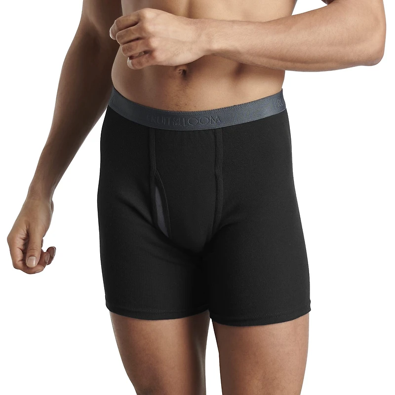 Fruit of the Loom Cool Zone Fly Mens 4 Pack Boxer Briefs Jc4bl7c