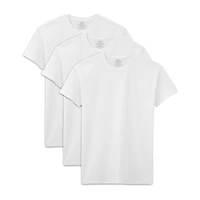 Fruit of the Loom Mens 3 Pack Short Sleeve Crew Neck Moisture Wicking T-Shirt Big