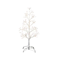 Kurt Adler Birch With White Led Foot Multi-Function Lights Christmas Tree