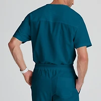 Grey's Anatomy™ by Barco Classic Grt091 Evan 2-Pocket Mens V Neck Short Sleeve Moisture Wicking Scrub Top