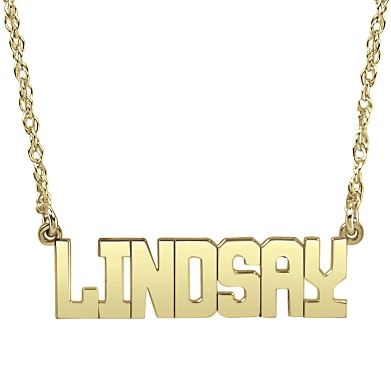 Personalized All Caps Name Necklace
