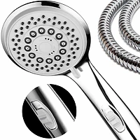 HotelSpa® High-Power Spiral 7-Setting Luxury HandShower with Patented ON/OFF Pause Switch
