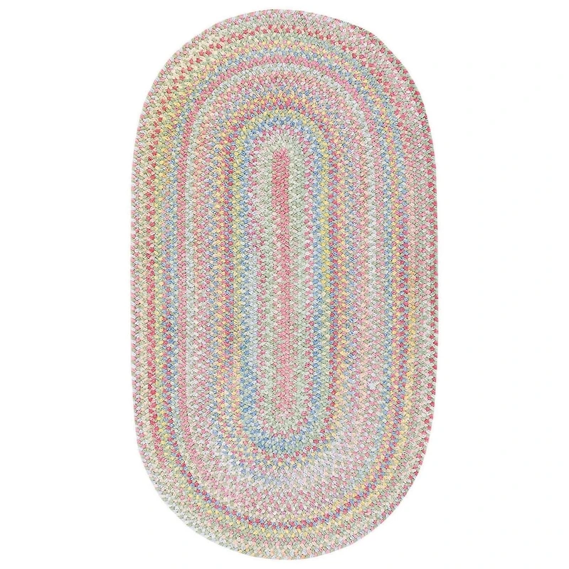 Capel Baby's Breath Oval Braided Rug