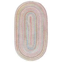 Capel Baby's Breath Oval Braided Rug