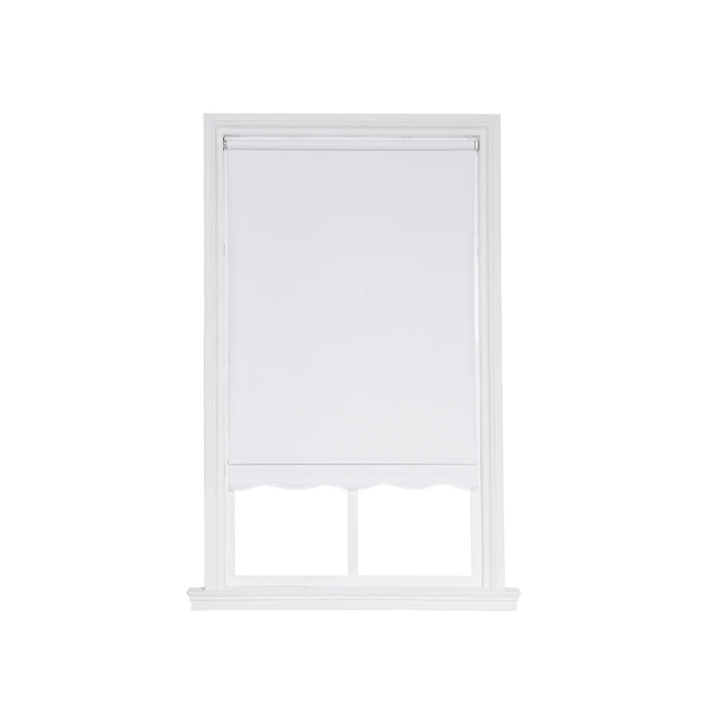 Paige Cut-To-Width Cordless Blackout Fringed Roller Shade