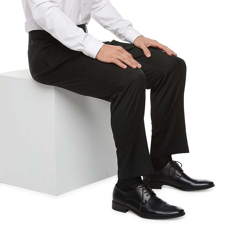 Stafford Coolmax All Season Ecomade Mens Adaptive Classic Fit Flat Front Suit Pant