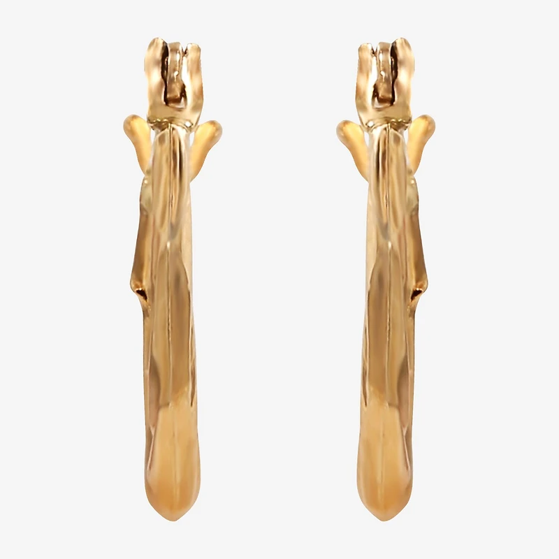 Child's 14K Gold Twist Hoop Earrings