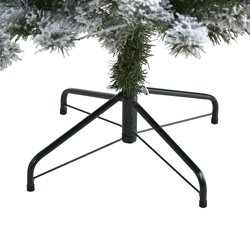 Nearly Natural 4 Foot Flocked Fir Christmas Tree