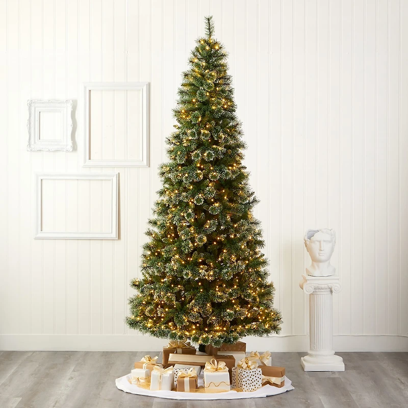 Nearly Natural Foot Pre-Lit Pine Christmas Tree