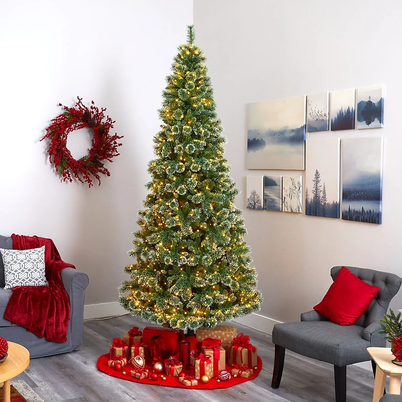 Nearly Natural Foot Pre-Lit Pine Christmas Tree