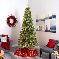 Nearly Natural Foot Pre-Lit Pine Christmas Tree