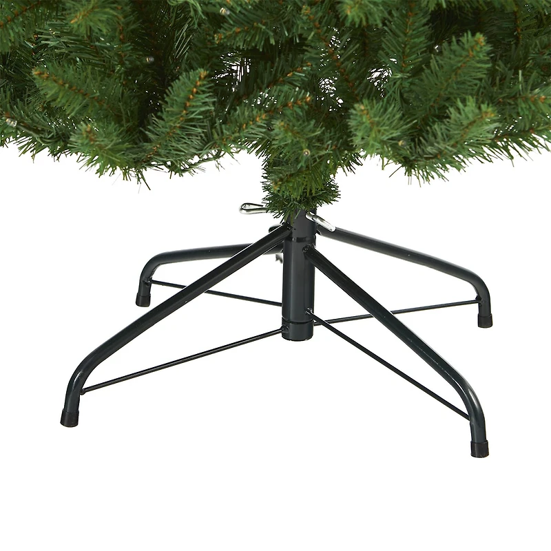 Nearly Natural 7 Foot Pre-Lit Pine Christmas Tree