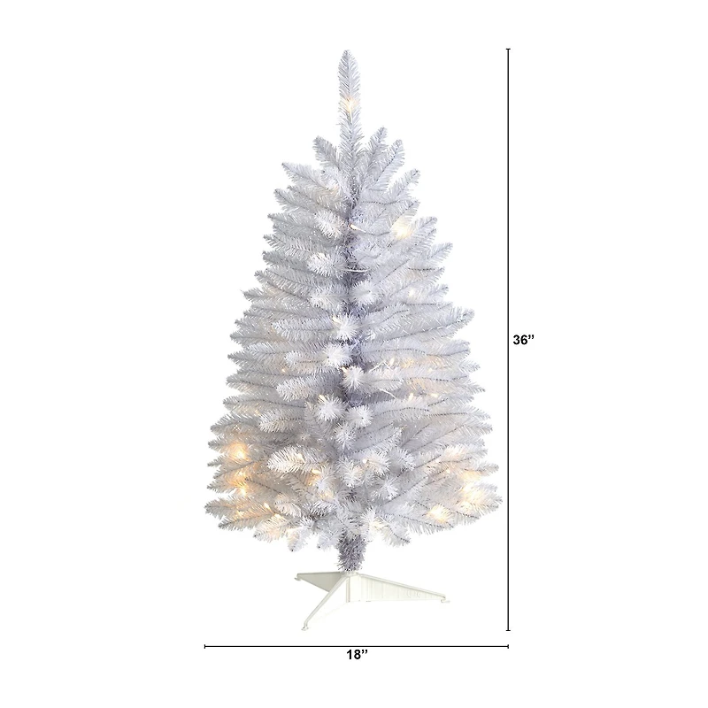 Nearly Natural Foot Pre-Lit Fir Christmas Tree