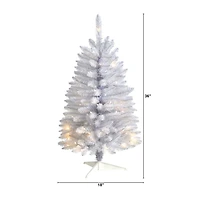 Nearly Natural Foot Pre-Lit Fir Christmas Tree