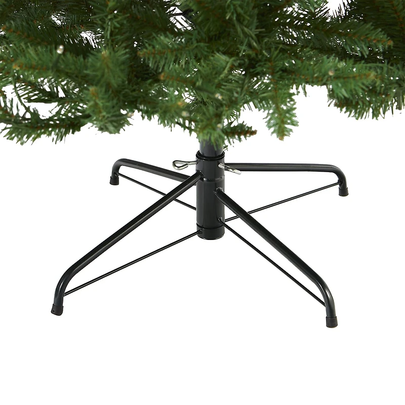 Nearly Natural 7 1/2 Foot Pre-Lit Fir Christmas Tree