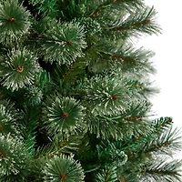 Nearly Natural 8 Foot Pre-Lit Pine Christmas Tree