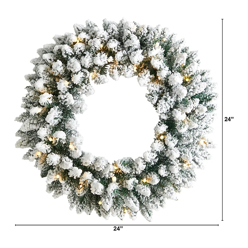 Nearly Natural Pre-Lit Wreath