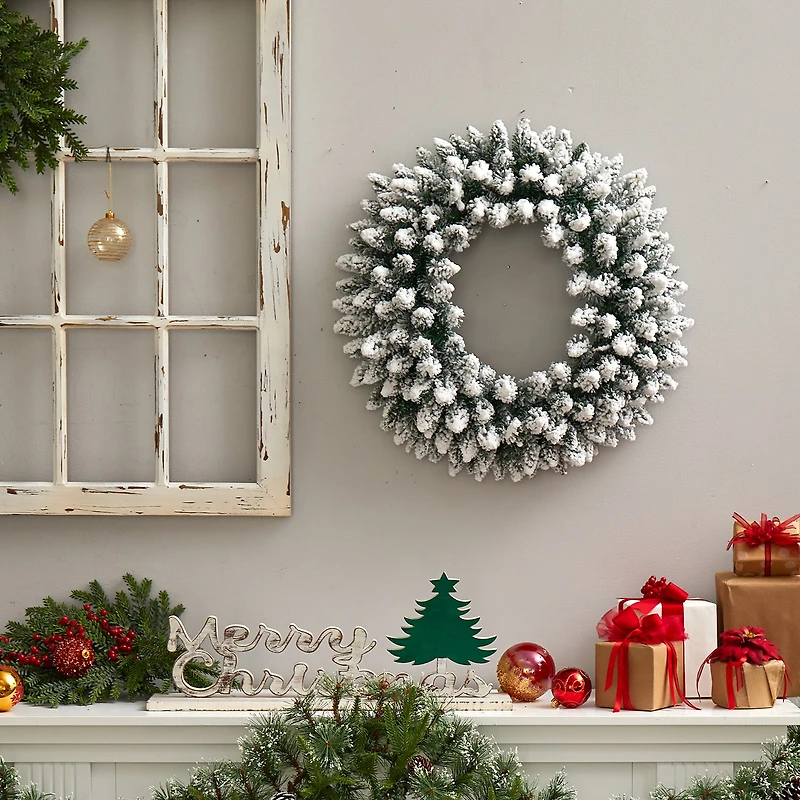 Nearly Natural Pre-Lit Wreath
