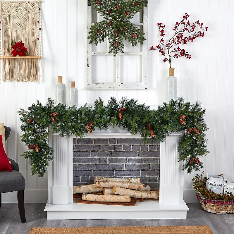 Nearly Natural Pre-Lit Wreath
