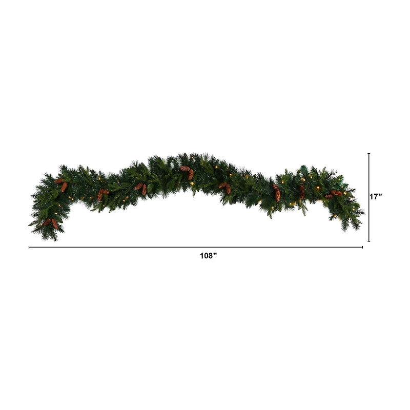 Nearly Natural Pre-Lit Wreath