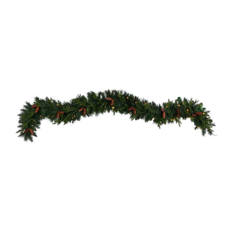 Nearly Natural Pre-Lit Wreath
