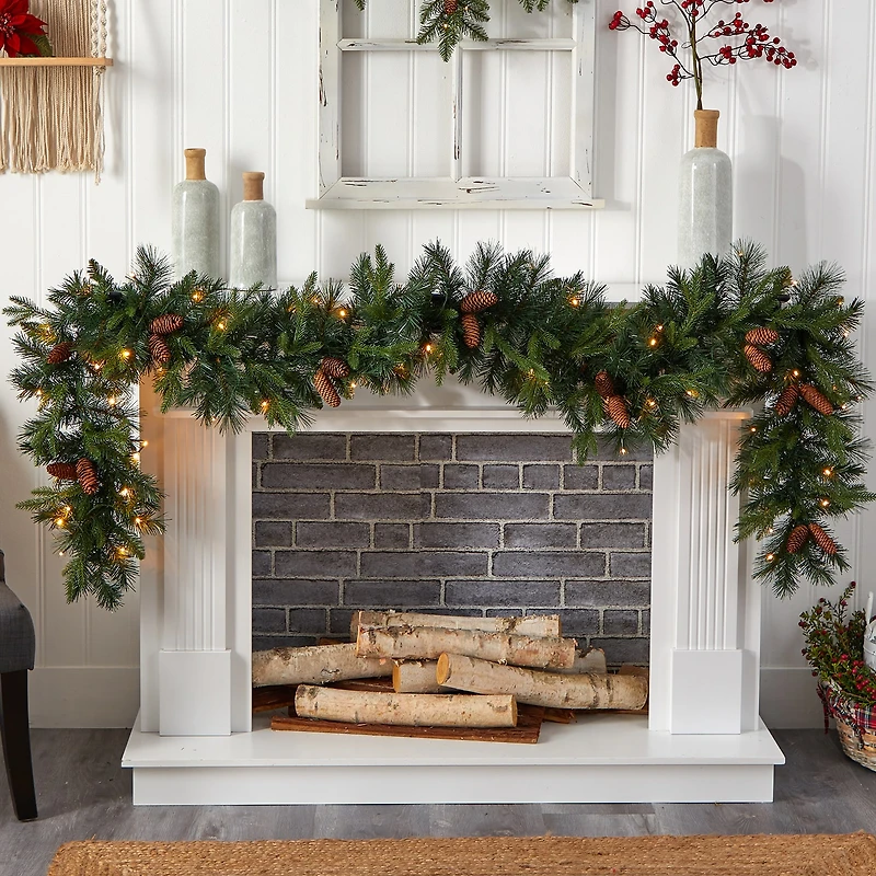 Nearly Natural Pre-Lit Wreath