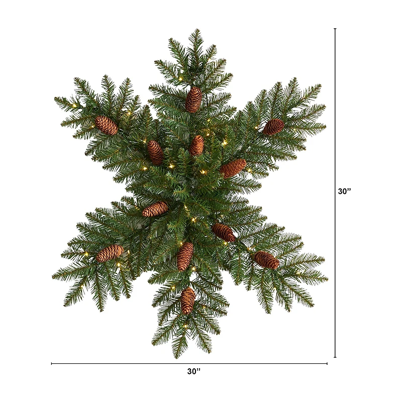 Nearly Natural Pre-Lit Wreath
