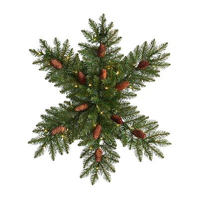 Nearly Natural Pre-Lit Wreath