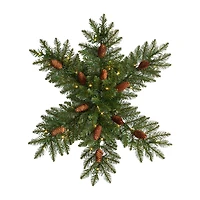 Nearly Natural Pre-Lit Wreath