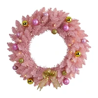 Nearly Natural Pre-Lit Wreath