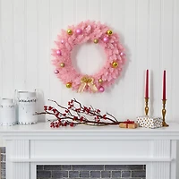 Nearly Natural Pre-Lit Wreath
