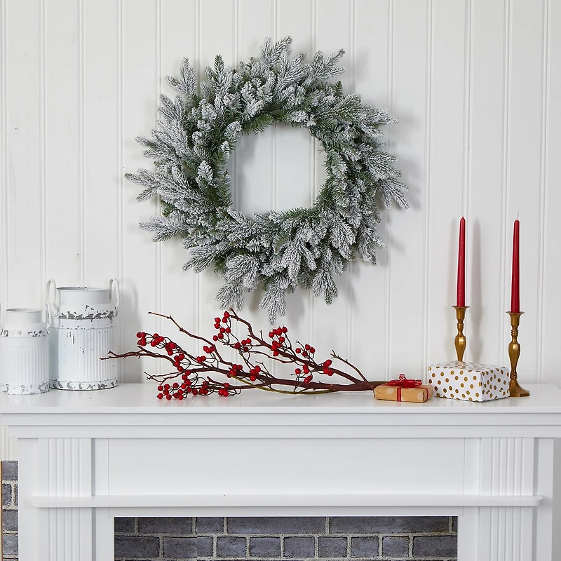 Nearly Natural Pre-Lit Wreath