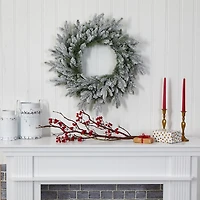Nearly Natural Pre-Lit Wreath