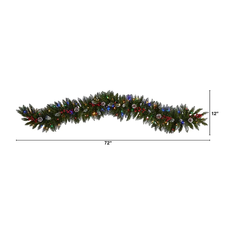 Nearly Natural Pre-Lit Indoor Garland