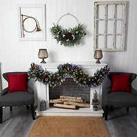 Nearly Natural Pre-Lit Indoor Garland