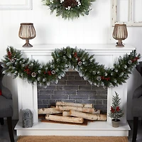 Nearly Natural Pre-Lit Indoor Garland